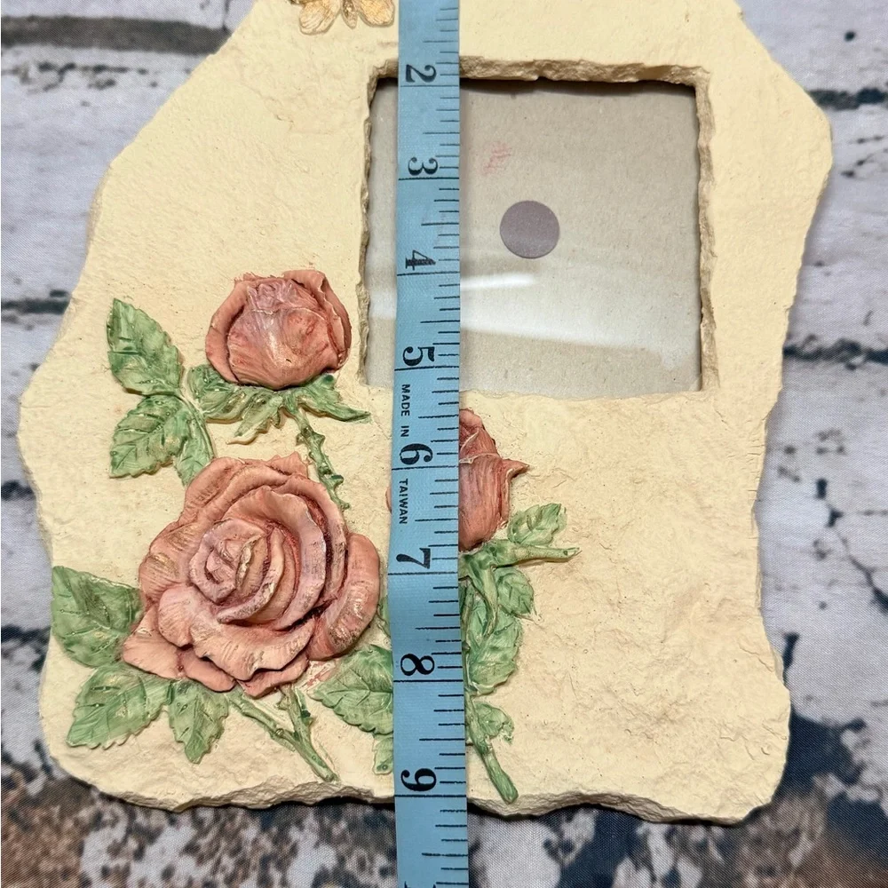 Vintage Rose‎ Cottagecore Picture Frame • Romantic Floral Photo Frame • Shabby